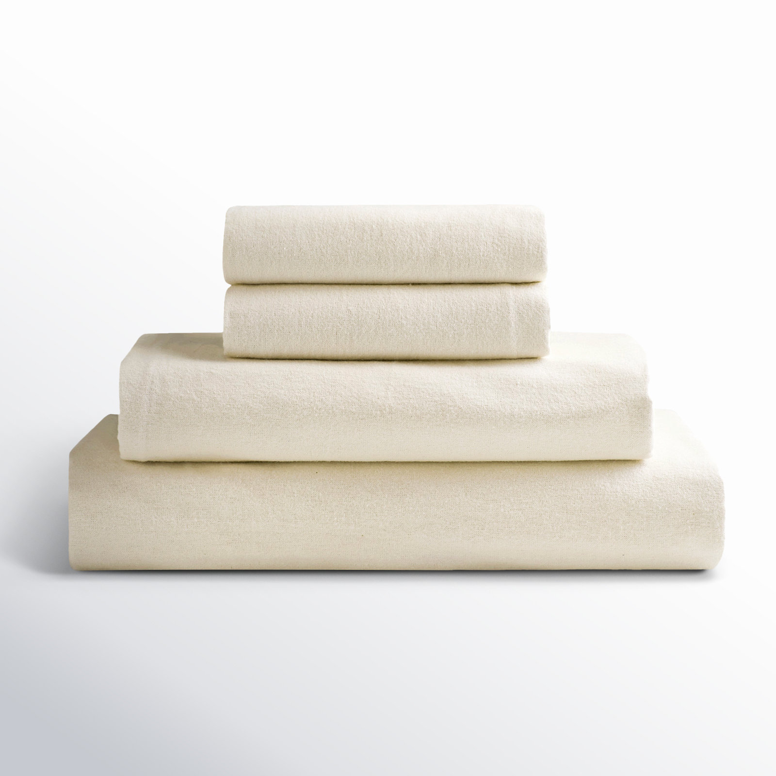 Evaline 100% Cotton Evaline Sheet Set, Twin, Cream