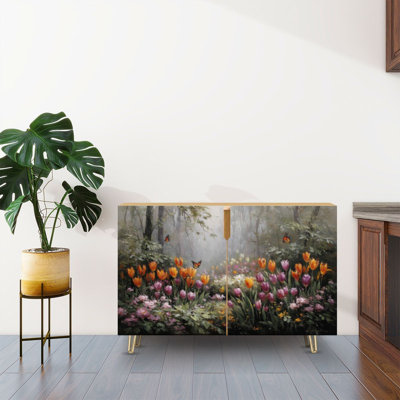 Buffet Buffet avec rangement Vibrant Spring Garden