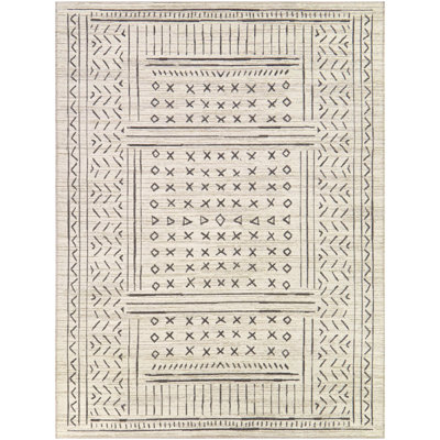 Geike Cream Transitional Tribal Area Rug