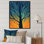 " Close-up of Winter Tree in Golden Evening Glow " Color Photography Print