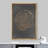 Tree Ring Dark Gray Wood Texture Artwork Minimalist Neutral Pictures Framed Canvas Print Wall Art-73495216-73333723