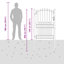 104 cm W Steel Gate Fencing-121122505