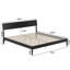 Lit plateforme avec tête de lit ajustable Bradford-968149165-968149169