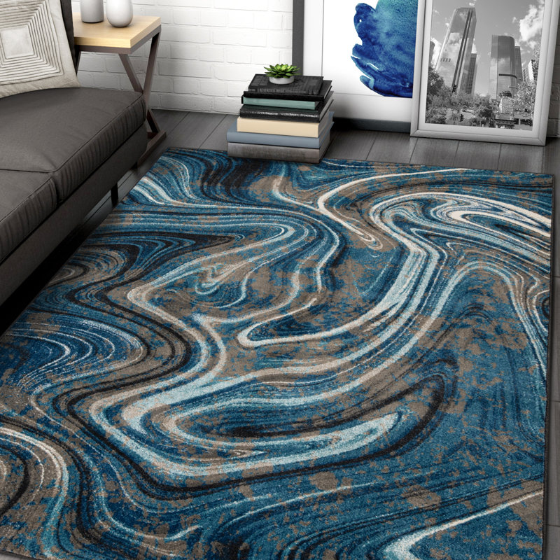 Deamer Southwestern Indoor Rug, Rectangle 5' x 7'