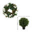 Rustic Hydrangea Fall  with UV Rated Outdoor Boxwood Drop-Ins
