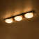 3 - Light Walnut Grain Led Rectangle Semi Flush Mount With Shade