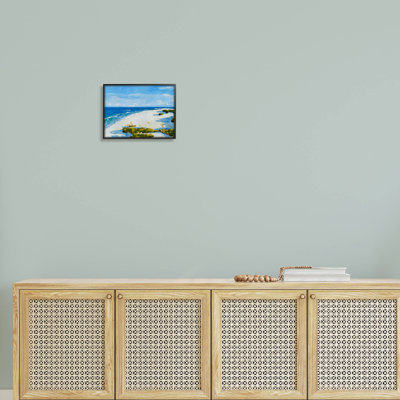 Modern Beach Sand Landscape by Trevor Copenhaver - Painting on Canvas