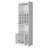 White Bar Cabinet For Wine Arrangement And Display System - 15 Shelves, 2 Doors, Engineered Wood Spacious Storage, 85.72 Lb,-2126161970-2126161973