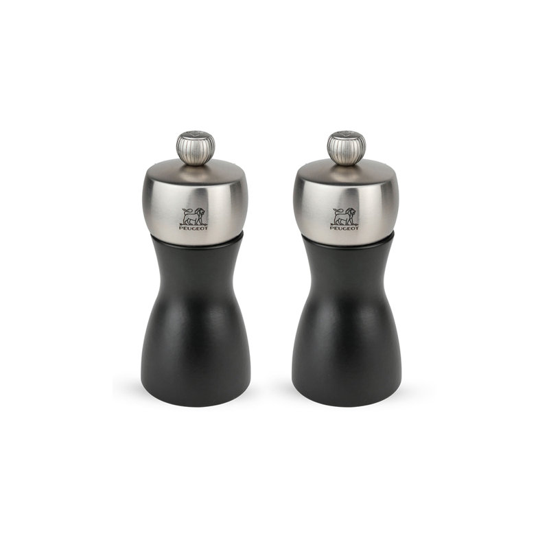 Fidji Salt and Pepper Grinder Set, 5.98" H x 3.15" W x 6.3" D