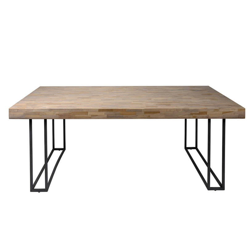 Danashia Acacia Rectangular Wood Top Dining Table, H75 x L220 x W90cm
