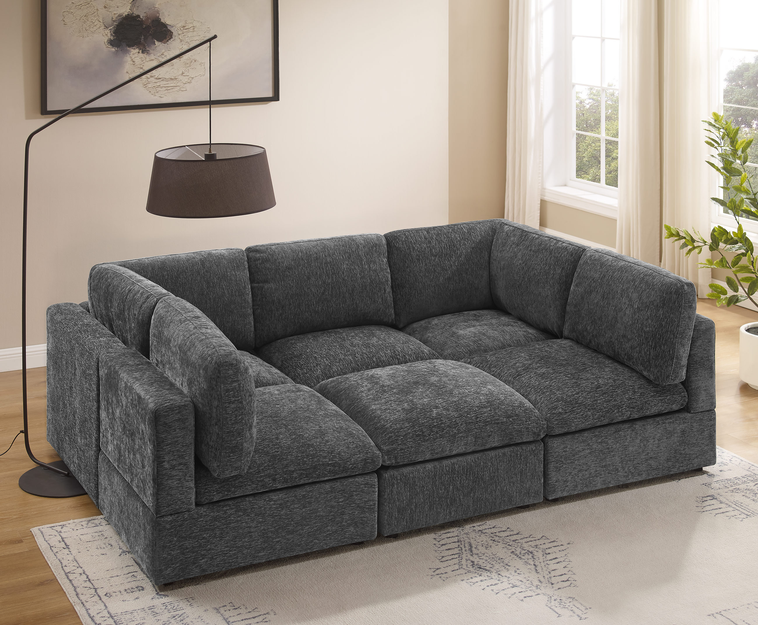Hokku Designs Mobeena 93.7'' Modular Sofa - Wayfair Canada