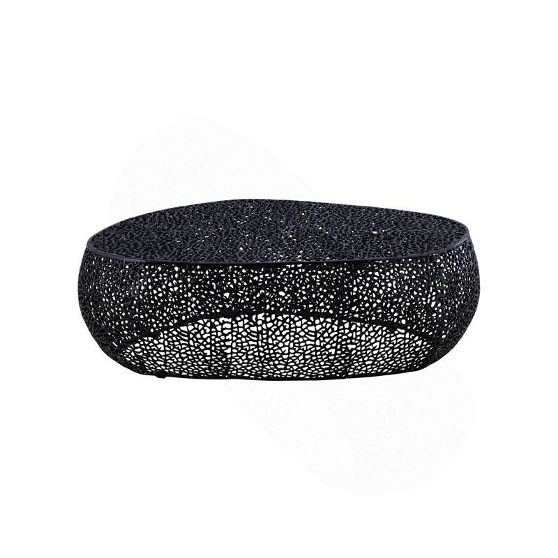 Table basse, ovale noir, Noir