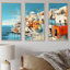 Paysage coloré de la Grèce de Santorin II - Santorini, art mural