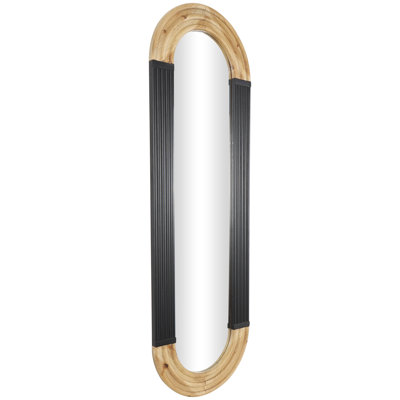 Adalaide Oval Wood Wall Mirror