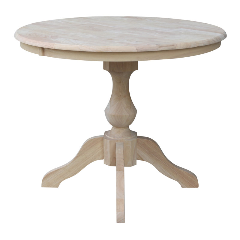 Garbacz Solid Wood Dining Table, 29.9" H x 36" W x 36" D, Ready to Finish / Unfinished