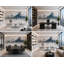 Décalcomanie murale Mountain City, horizon urbain, vinyle, décoration de bureau moderne, 674MV-1417664363