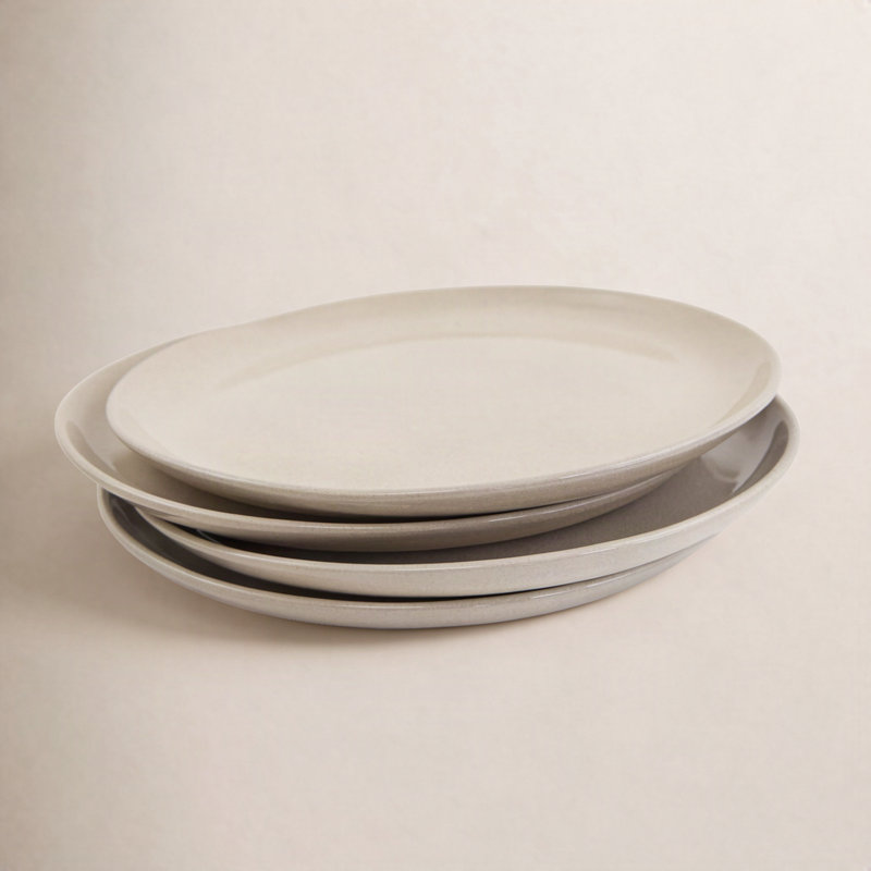 Borgen 11" Dinner Plate, Muslin