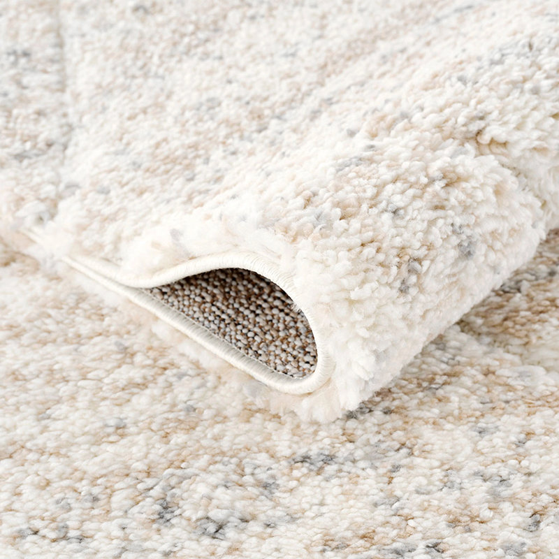 Tapis à motif de treillis Talas crème