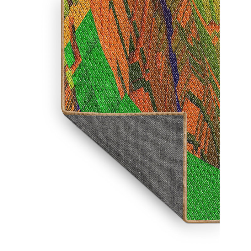Abstract Indoor Rug, Rectangle 5' x 7'