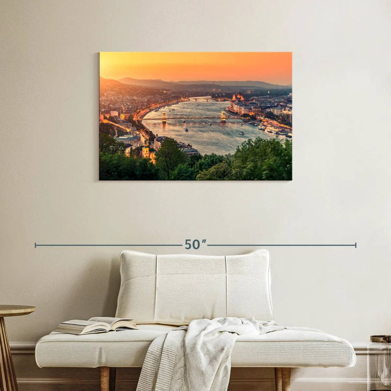 Nicci, paysage urbain de Budapest, H 24 po x l 36 po