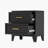 Metal Black 5 Drawer Nightstand-451969110