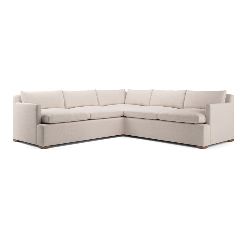 Canapé modulaire Ghost, Mélange de polyester ivoire Nevis