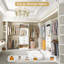 25" - 96” W Closet System with Wooden Drawers and Hanging Rods(Cut to Fit)-1075606034