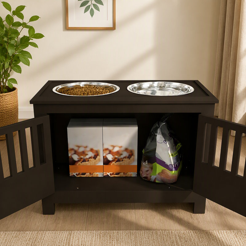 Armoire de rangement pour croquettes pour chien, Gray