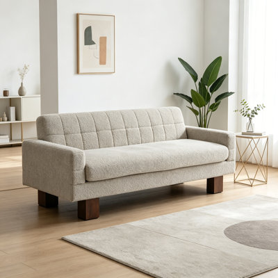 Sofa with Square Arms and sturdy legs