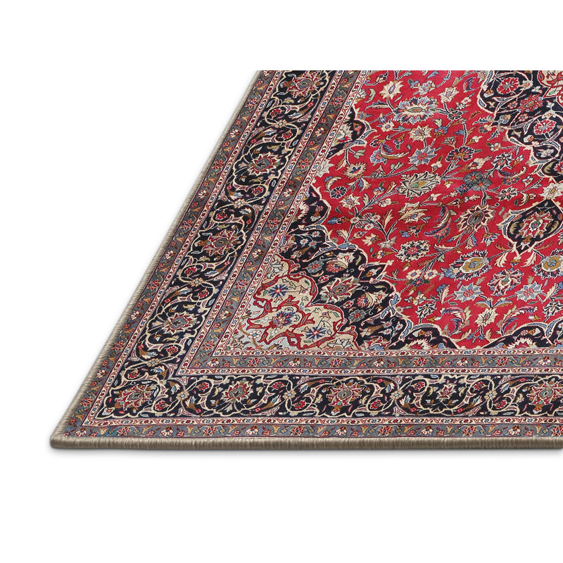 Tapis de style oriental rouge, Rectangle 5 pi x 7 pi
