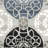 Eaton Wyndham Hand Tufted Wool/Viscose Damask Rug in Blue/Gray/Black-953558229