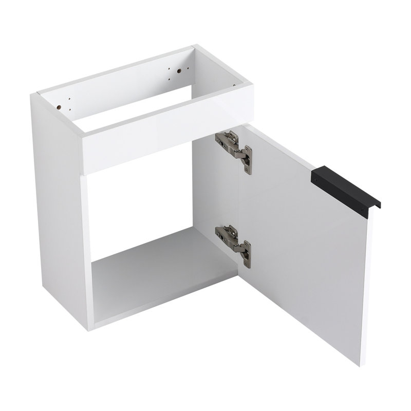 Meuble-lavabo sophistiqué avec des caractéristiques avancées et un grand espace de rangement, Blanc, Noir, noir, noir, noir
