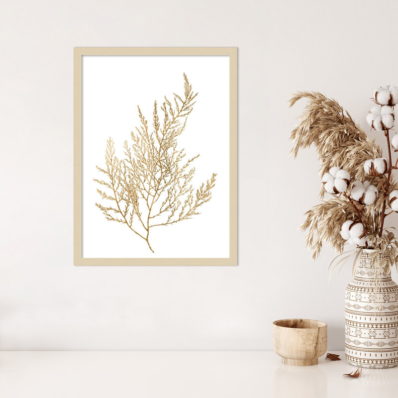 «Neutral Algae II» par Jennifer Goldberger, impression sur bois encadrée, H 25 po x l 19 po