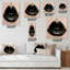 Gros plan sur la magnifique femme Lips I - horloge murale moderne-1814237000