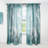 Blue Cherry Blossoms I - Floral Curtain - Velvet Room darkening - 1 panel-402572780