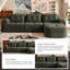 Canapé à compression avec repose-pieds 4 pièces 112,2 po sans assemblage requis Cloud Couch-131182316