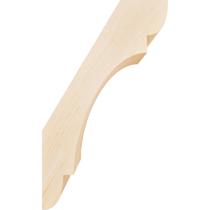 Attelle de genou olympique, Sapin de Douglas, H 20 po x l 5,5 po x P 12 po, Attelle lisse