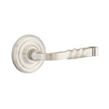 Santa Fe Flat Privacy (Bed & Bath) Door Lever with Round Rosette