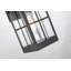 Appliques murales d'extérieur Amara 13 po en verre transparent mat noir Amara