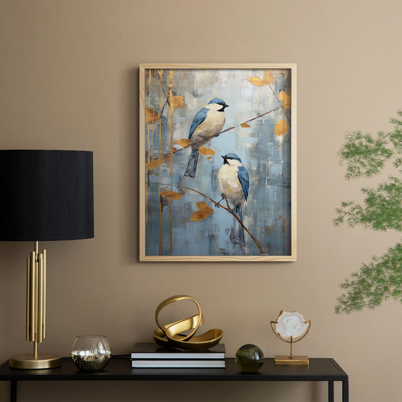 ANIMALS Series DXVII Framed Print - Solid Wood, Natural, 15" H x 12" W