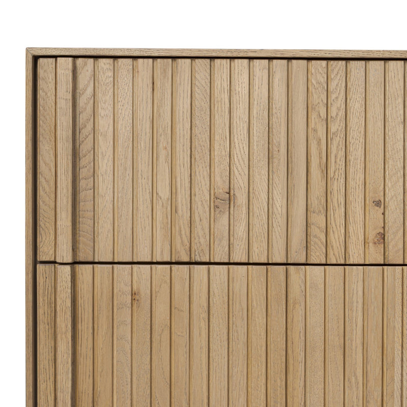 Leo 6 - Drawer Dresser, Rustic Light Natural Oak