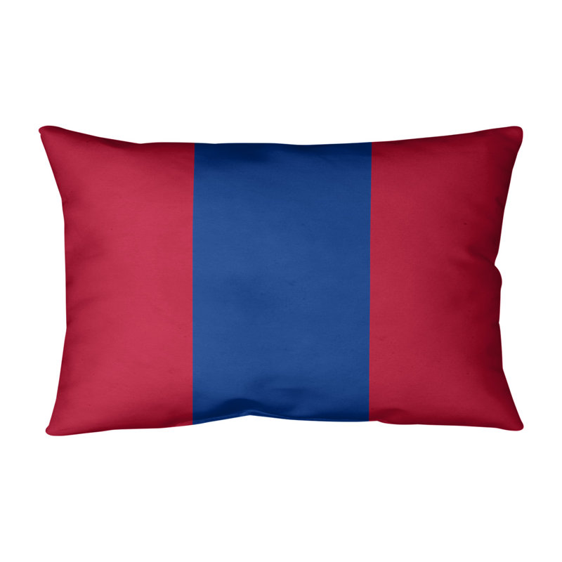 Coussin lombaire intérieur / extérieur Buffalo Football, Rouge / Bleu