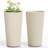 2 Pcs 23.6 Inch Tall Decorative Planter Pots For Outdoor Indoor Garden Patio Front Porch-1592926744