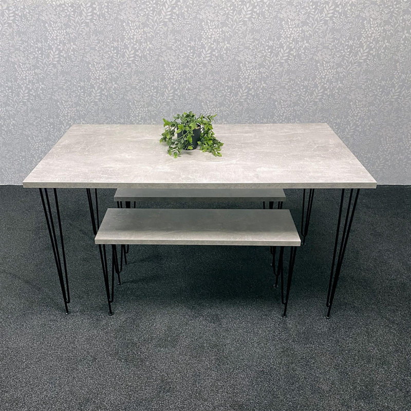 4 - Person Dining Set, 75cmH x 140cmL x 80cmW