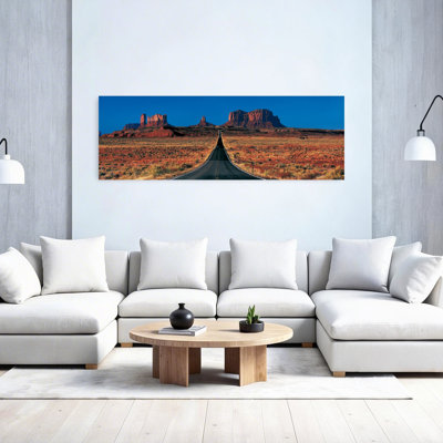 Route 163, Monument Valley Tribal Park, Arizona, États-Unis, art contemporain abstrait, architecture murale