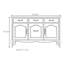 Buffet haut de gamme en bois massif