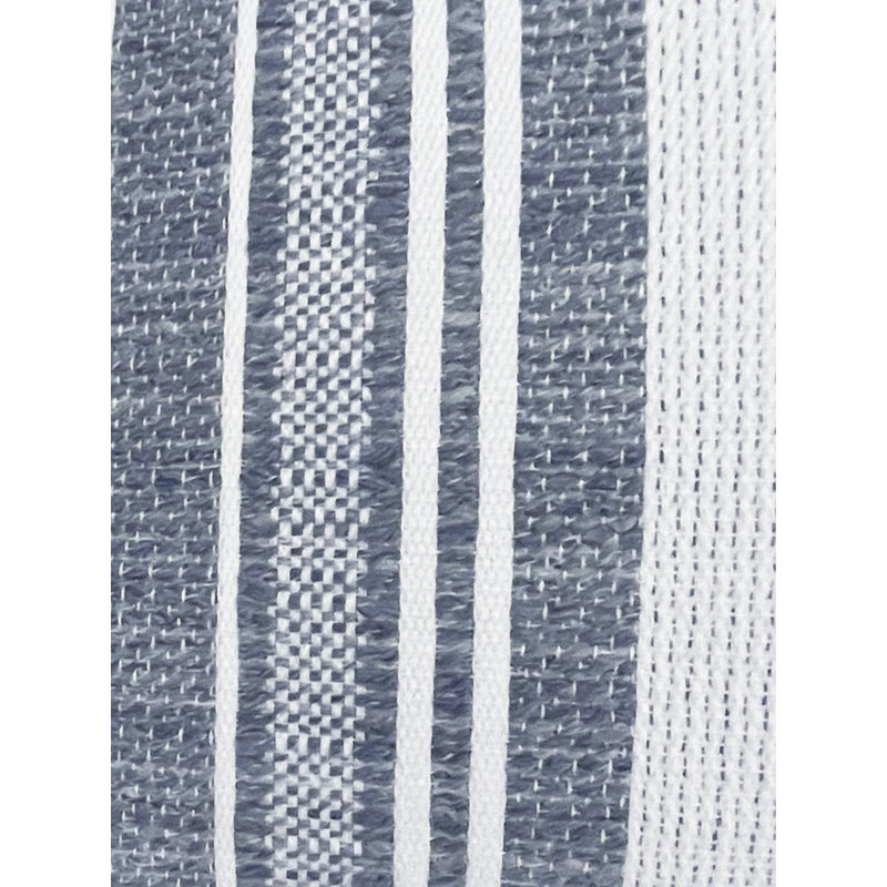 Striped Table Runnner, White