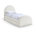 Tissu chenille crème