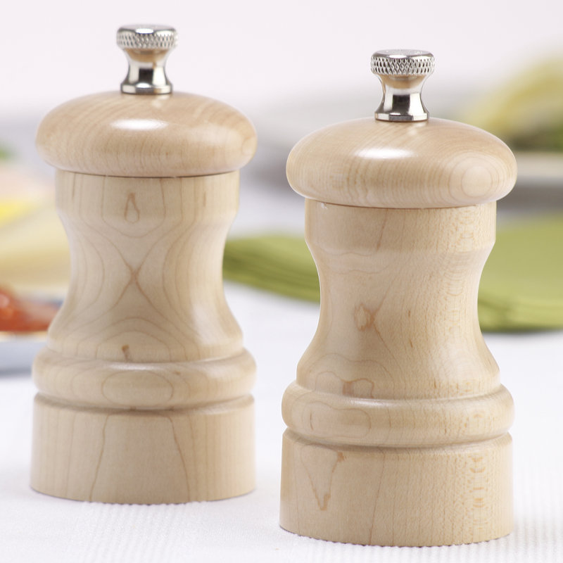Chef Specialties Capstan Salt and Pepper Grinder Set, Natural