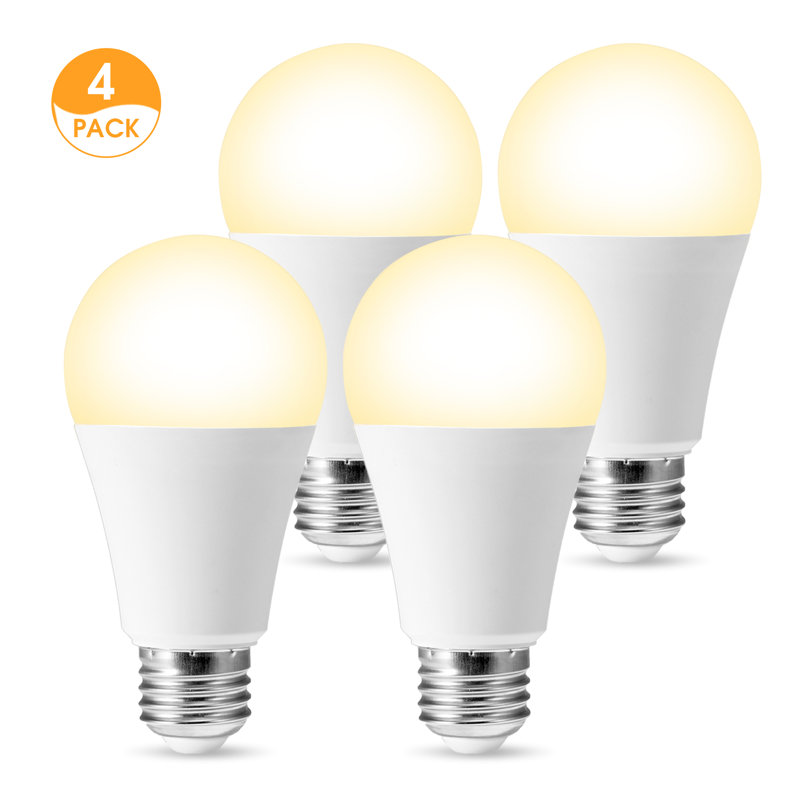 12 watts (100 watts équivalents), ampoule DEL A19, à intensité variable, blanc (3000K) E26 / culot moyen (standard), 3000 K